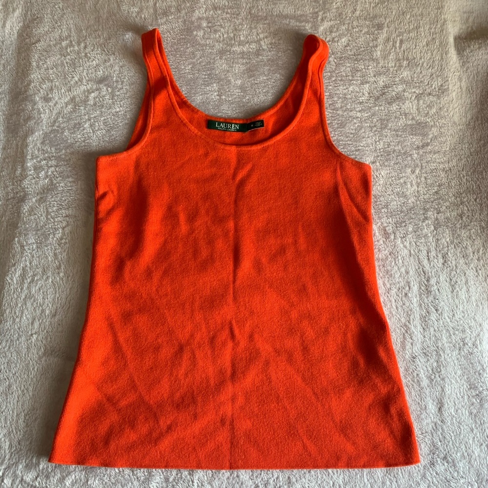 Lauren Ralph Lauren | Orange Tank Top - Picture 1 of 3
